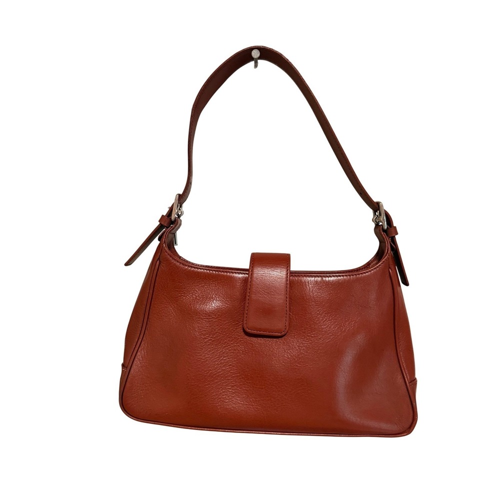 Coach Soho Small Flap Bag Brown Leather Shoulder Bag K0S-7789 Vintage Cognac